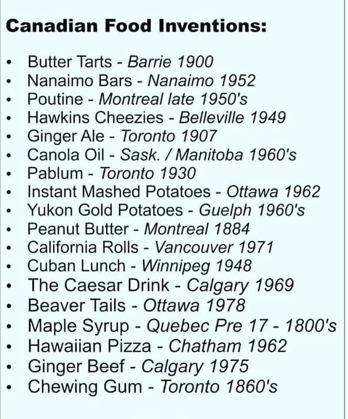Canadian Food Inventions - 9GAG