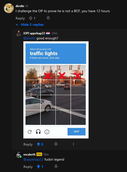 Legend vs average bot accuse - 9GAG