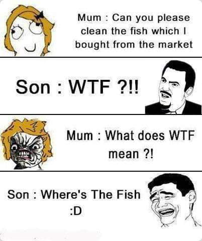 What mom thinks about the meaning of lol? :D - 9GAG