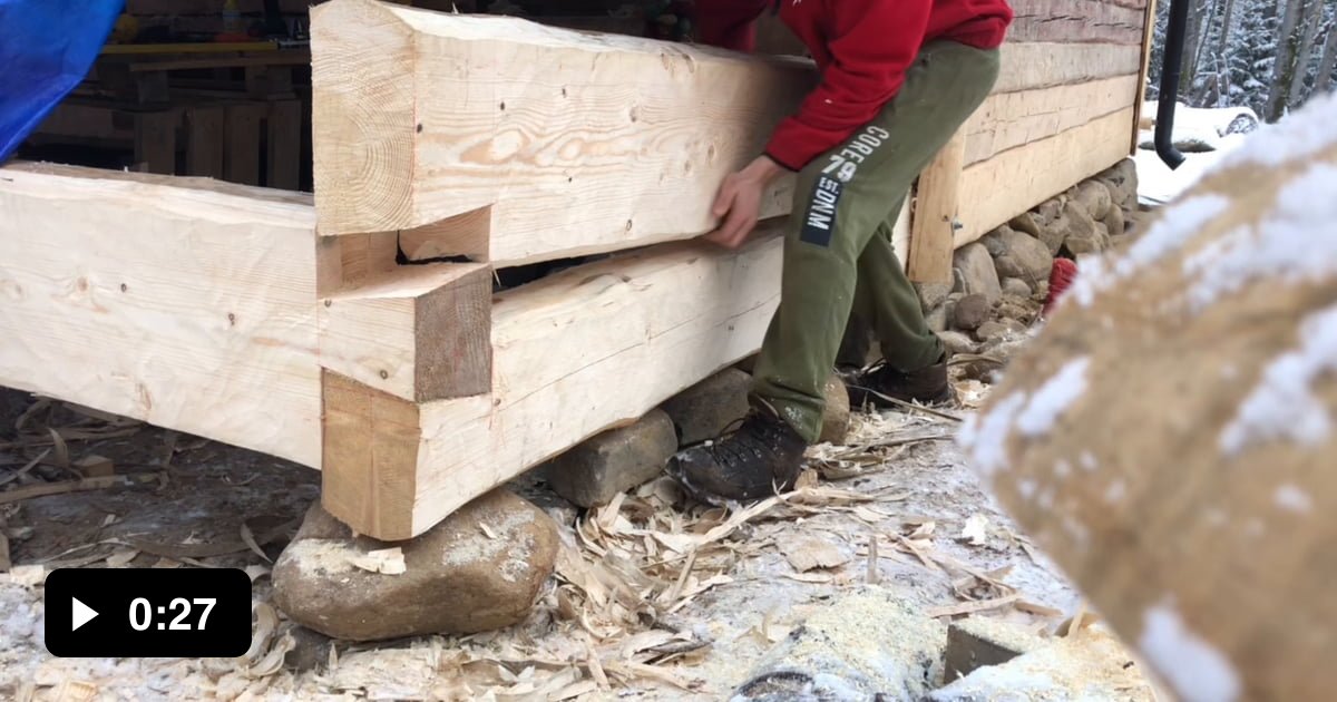 Some Satisfying Moments Of Repairing Yr Old Log Cabin You Guys