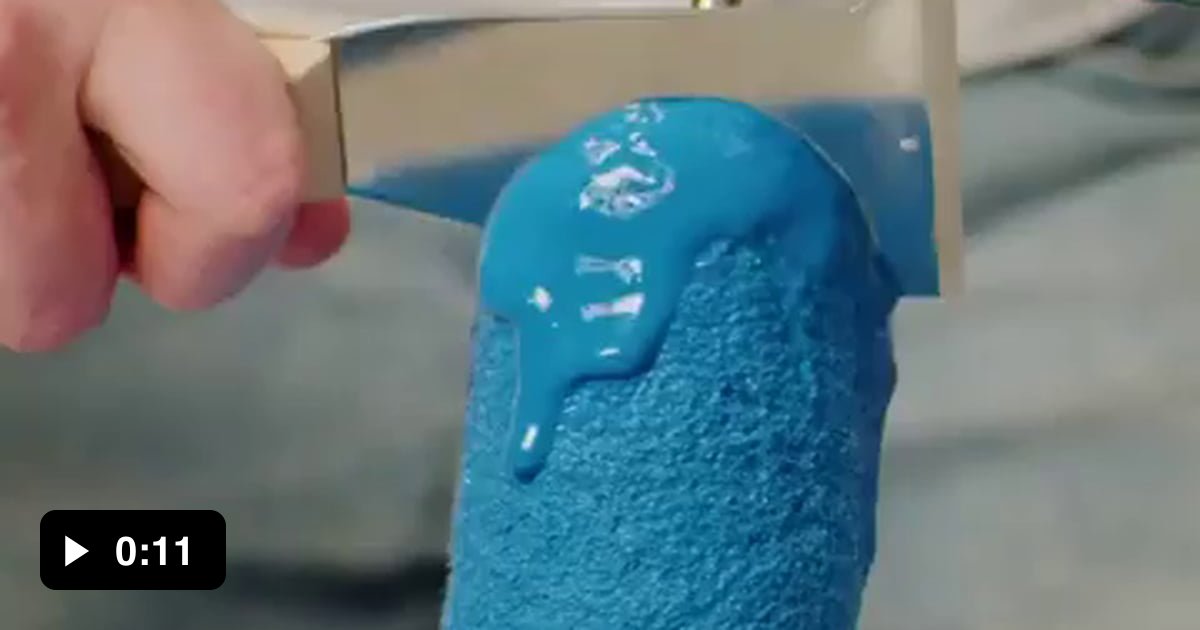 Cleaning a paint roller - 9GAG