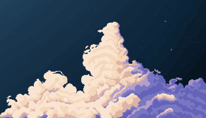 Pixel Art with Aseprite - Cloud Night - 9GAG