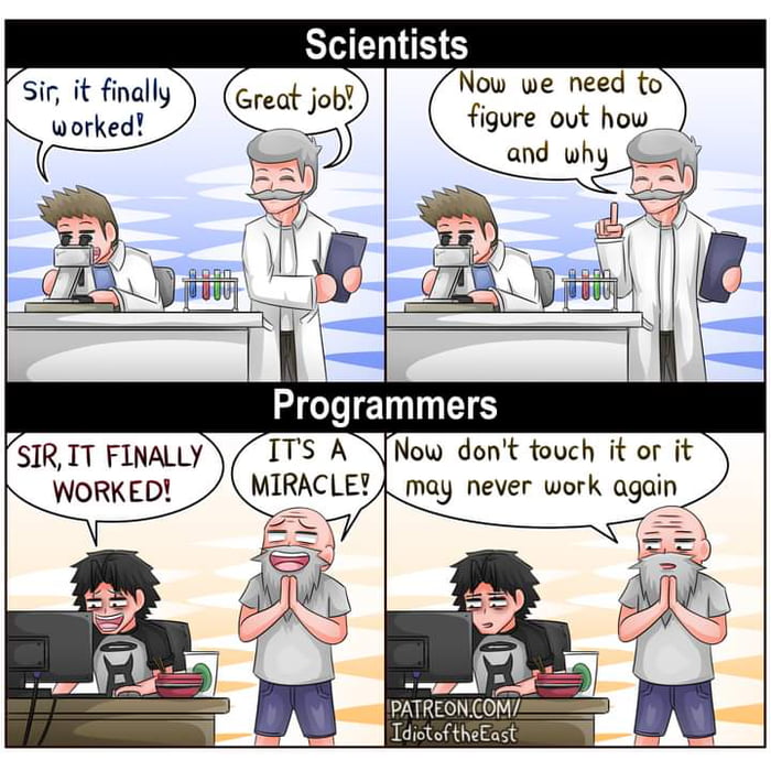 Scientists and Programmers - 9GAG