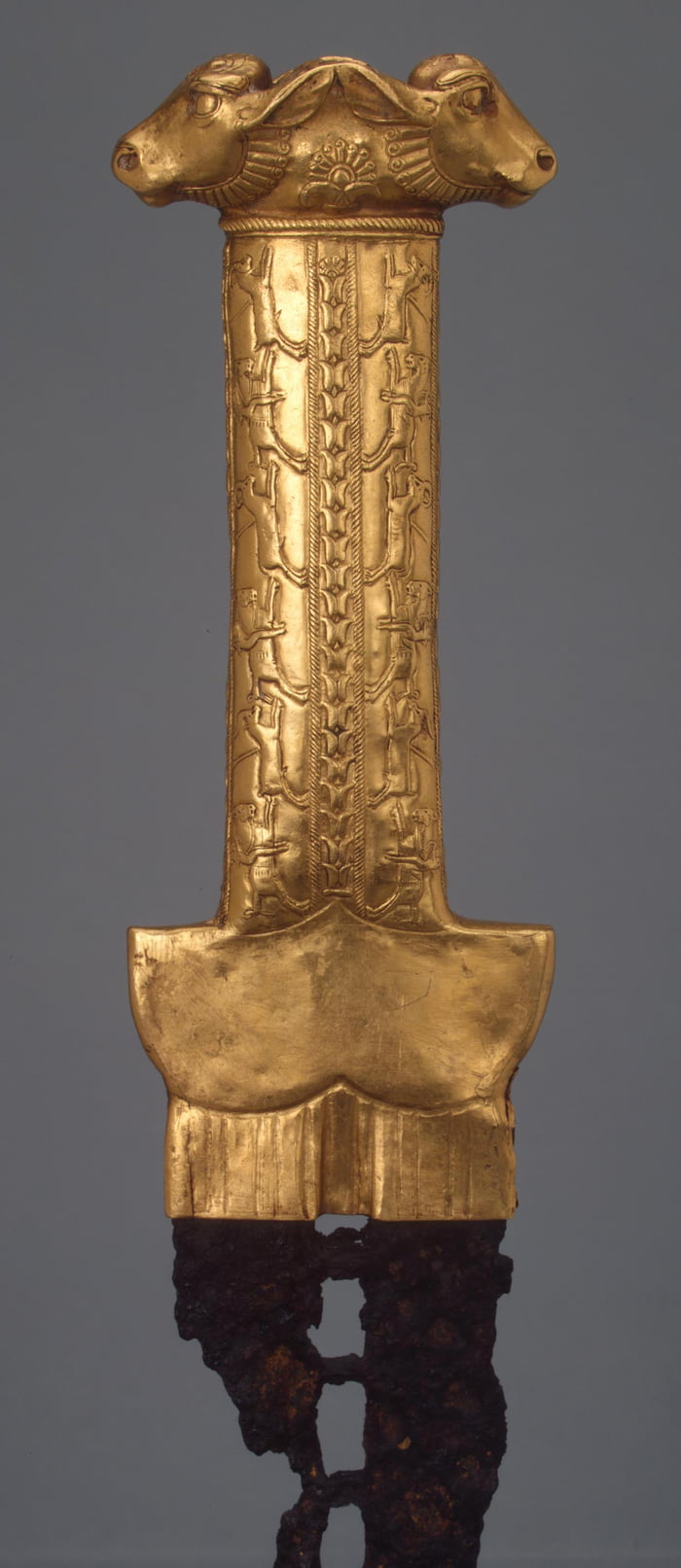 Hilt of akinakes type short sword from Scythian Royal Barrow in Ukraine ...