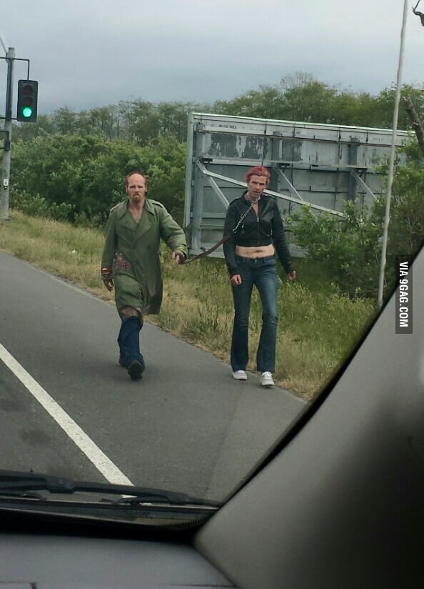Just a nice walk down the highway - 9GAG