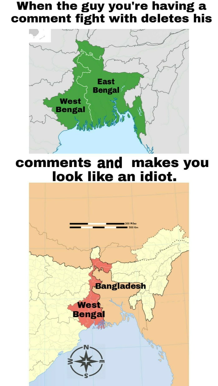 East And West Bengal Map East Bengal Became Bangladesh. - 9Gag