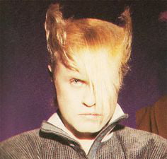 The Flock of Seagulls hair looks like Wolverine's gay emo cousin. - 9GAG