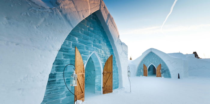 An Ice Hotel Near Quebec City Canada 9gag An Ice Hotel Near Quebec City Canada