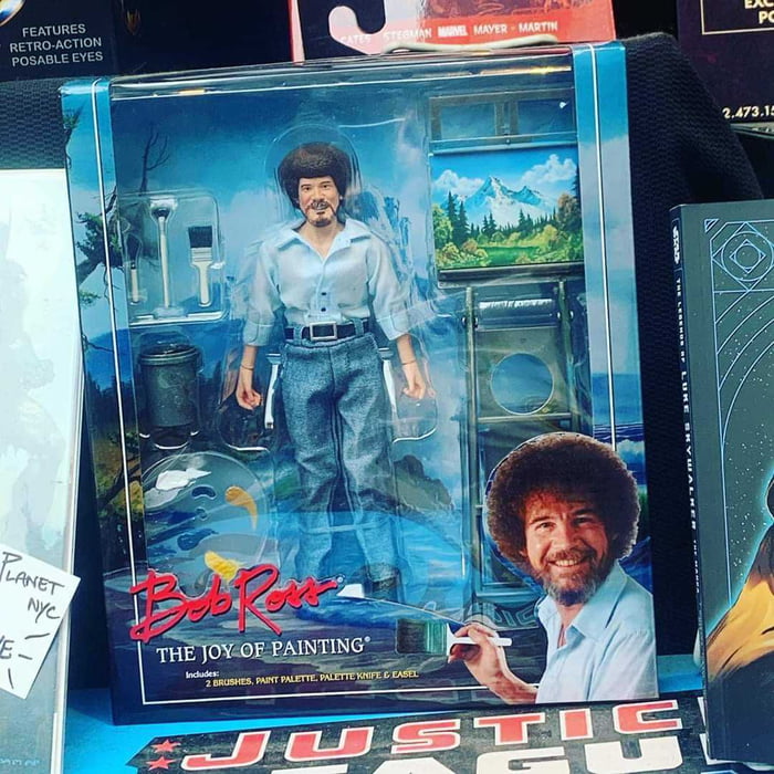 bob ross action figure