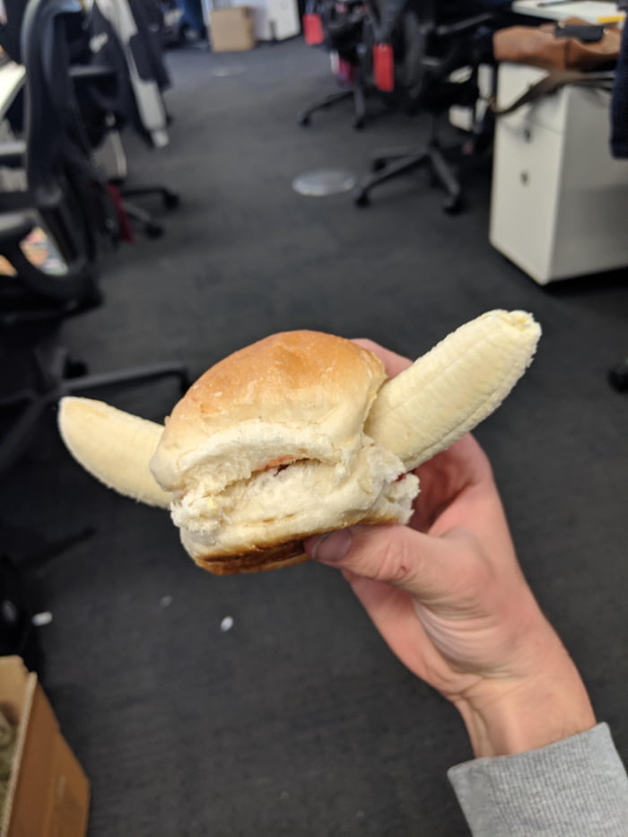 Banana burger. 9GAG