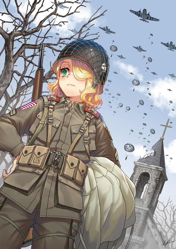 Ww animations. Аниме ww2 Airborne. Аниме военные второй мировой. Аниме ww2 пилот. Аниме солдаты США вторая мировая.