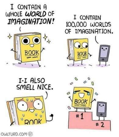 That book smell - 9GAG
