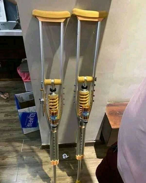 Now cripples can now crutch with added suspension for maximum terminal