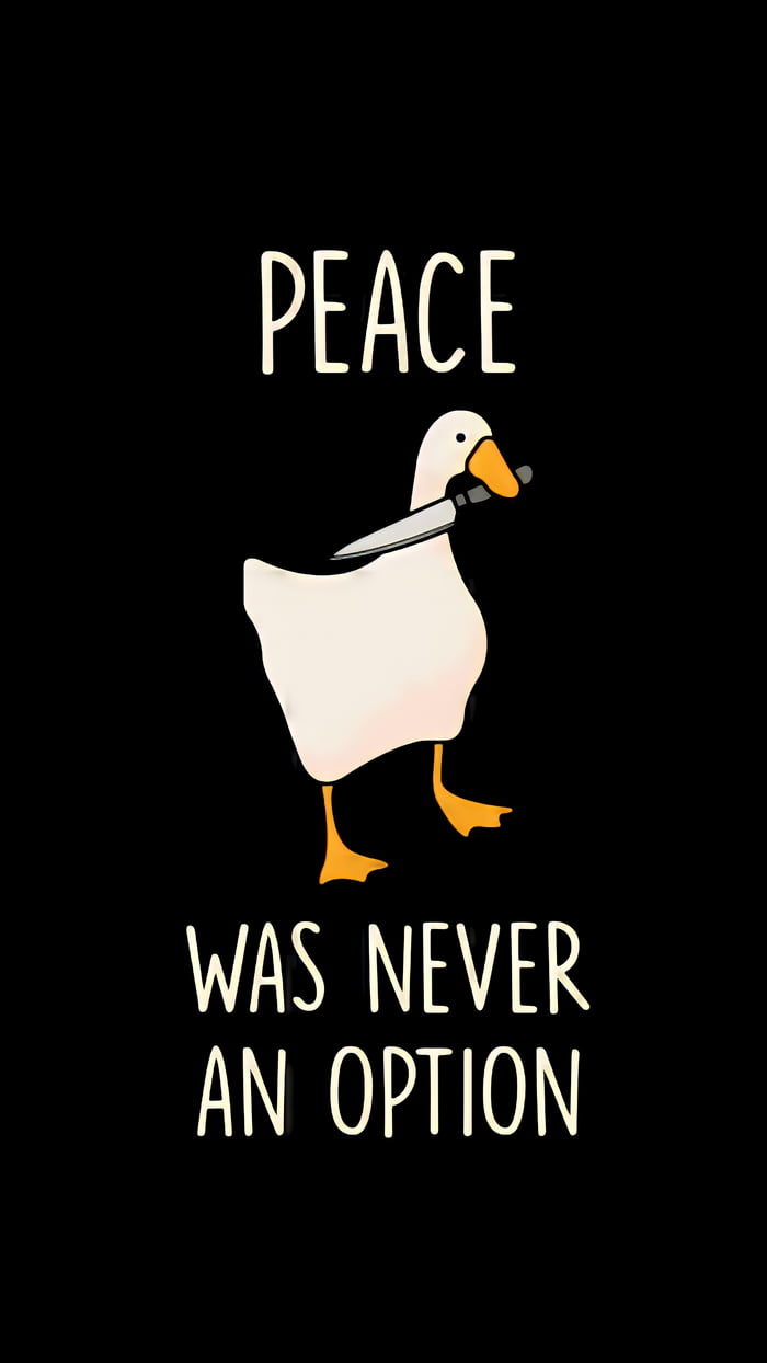 What Does Peace Was Never An Option Mean