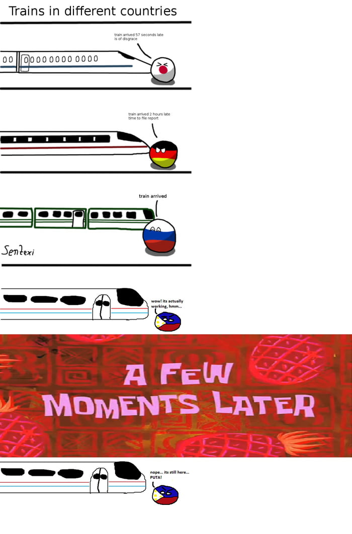 Trains In Different Countries 9GAG