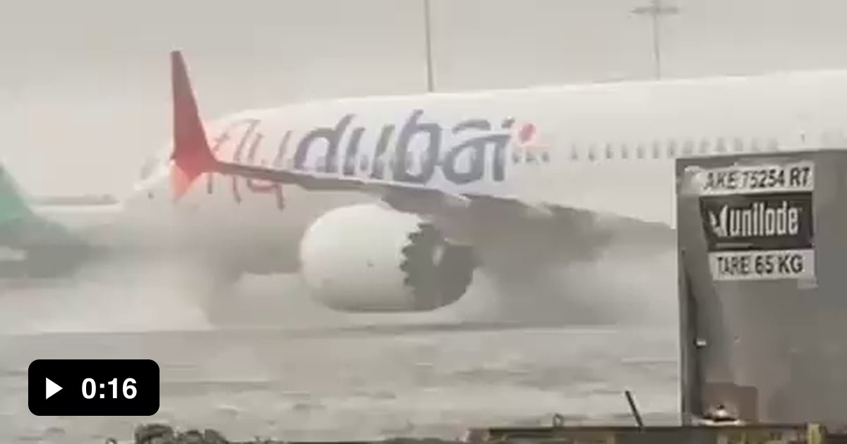 our plane landed (moored) at the airport (port) of Dubai.