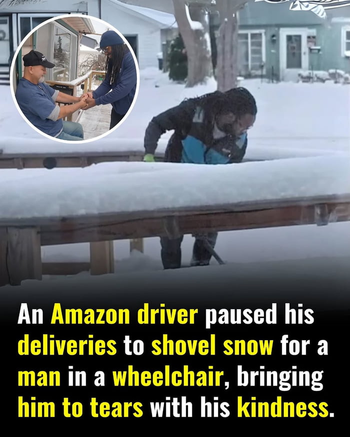 Amazon driver goes above and beyond, what a legend - 9GAG