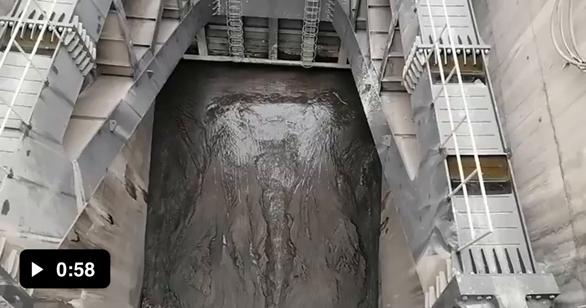 Opening a Dam Spillway Gate after years