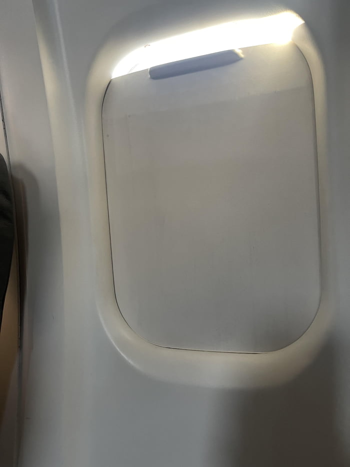 Managed to get a seat with an upside down shade… that won’t stay up. 9GAG