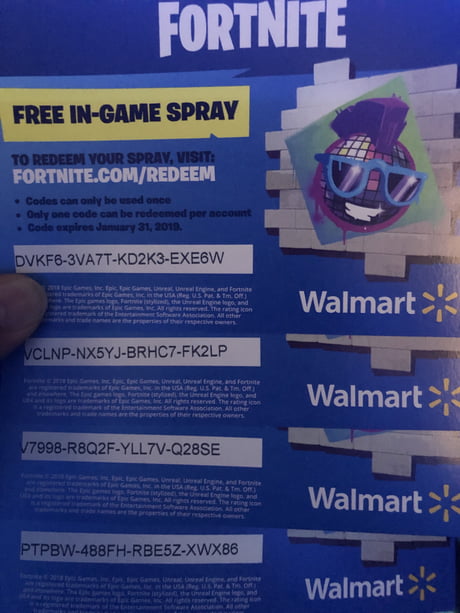 fortnite redeemable codes 2020