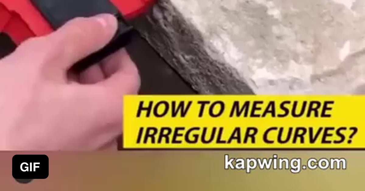 Using a specialised tool to measure irregular curves 9GAG