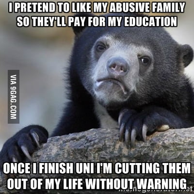 I don't even feel bad I can't wait to disappear - 9GAG