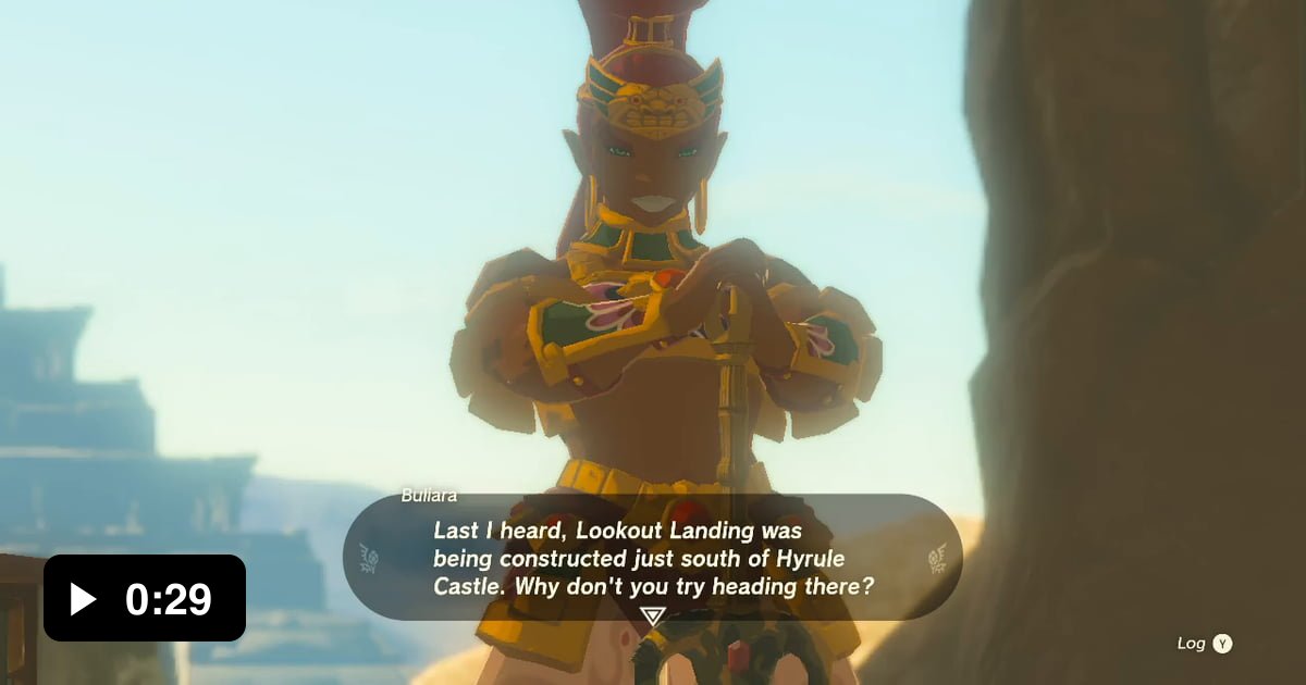 Extra dialogue if you complete the gerudo portion of the main story in ...