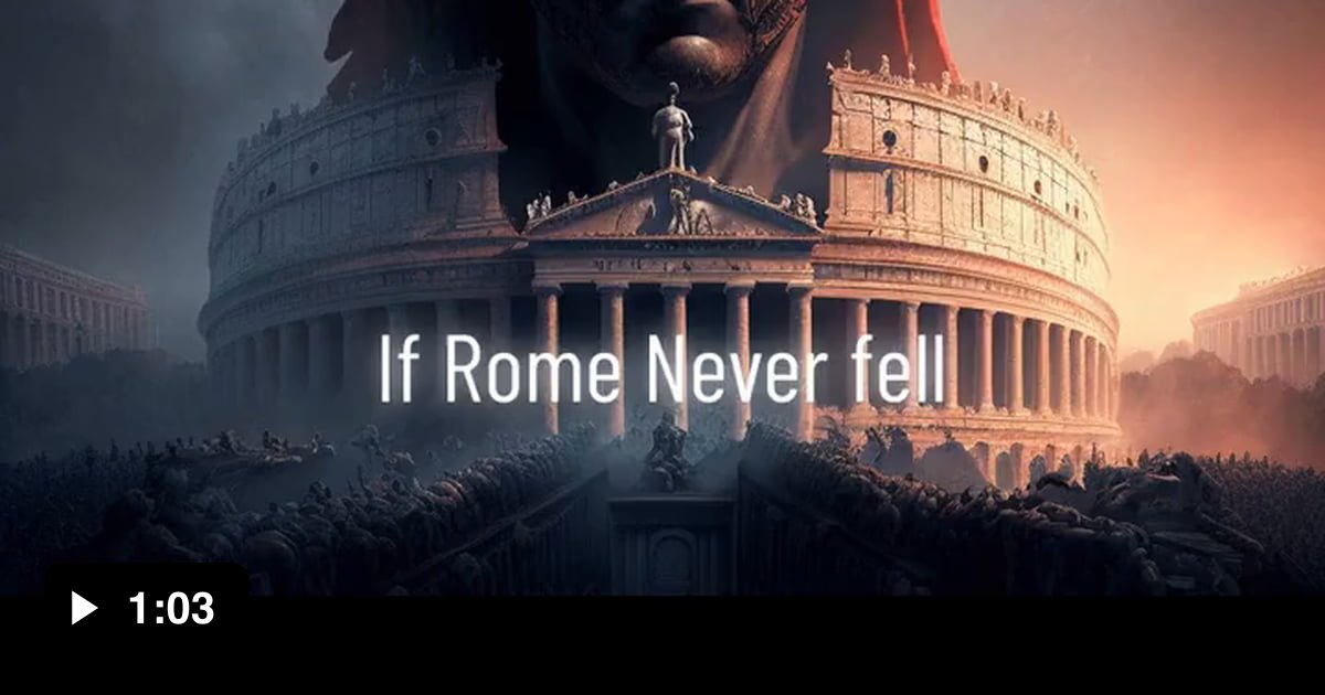 If Rome never fell. AI generated pictures. - Video