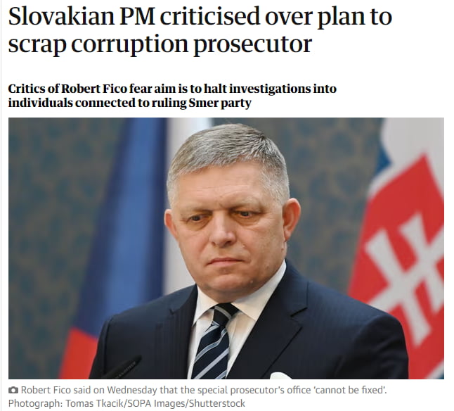 Slovakian newly re-elected PM is doing exactly as expected. He also ...