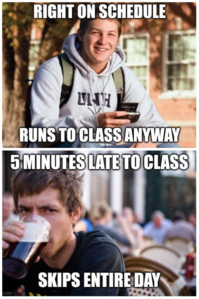 Freshman vs senior - 9GAG