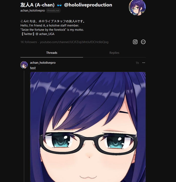Achan has a threads account now - 9GAG