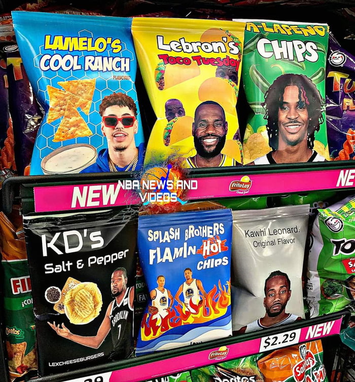 Any other ideas for NBA bag of chips? Credit NBA News and Videos 9GAG