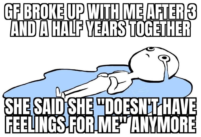 Worst part is she probably doesn't think about me anymore, while I have