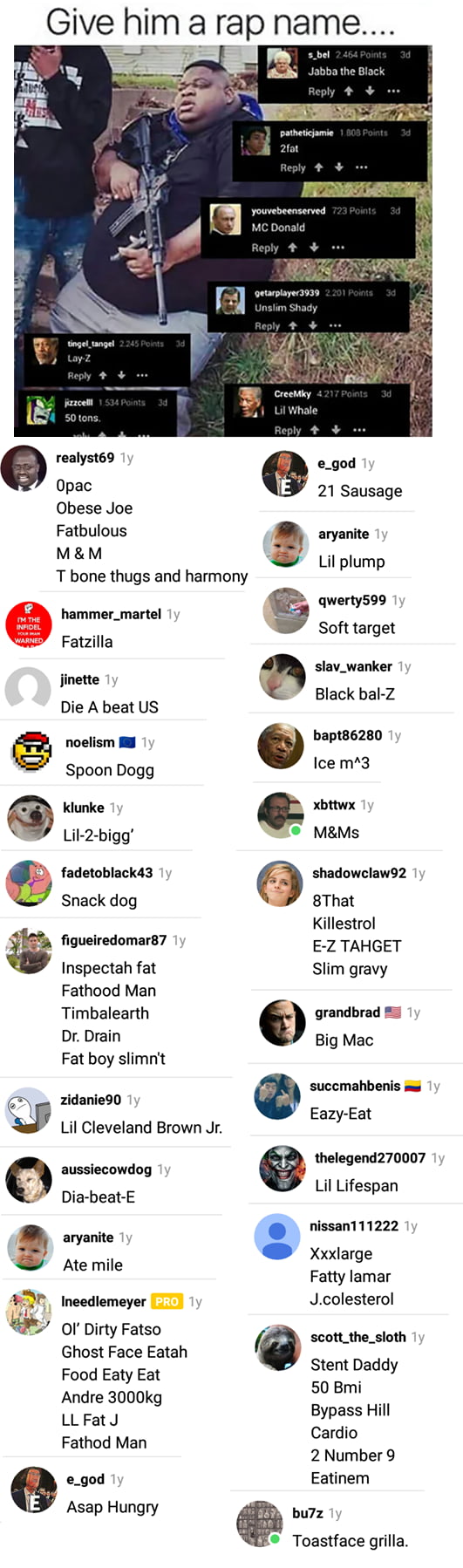 The Best Rapper Names 9GAG