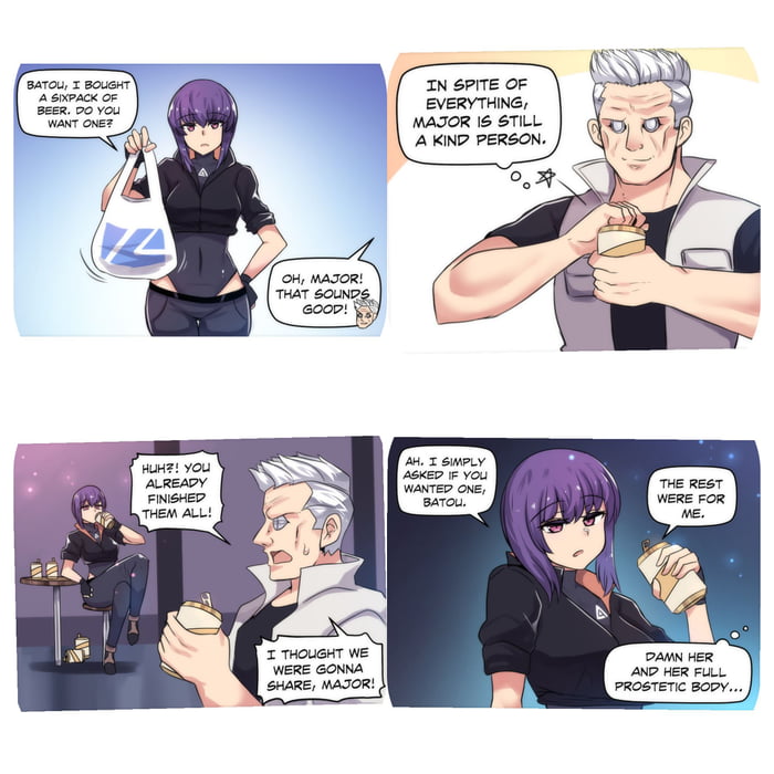 Just a fun comic based on Ghost in the Shell. - 9GAG