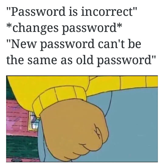 Password Is Incorrect 9gag