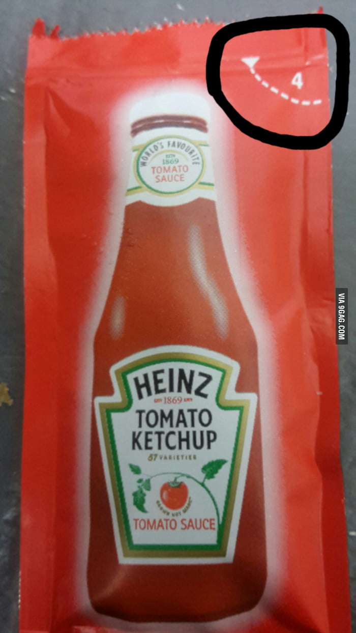 Does Anyone Know What The Number In The Top Right Corner Of The Ketchup 