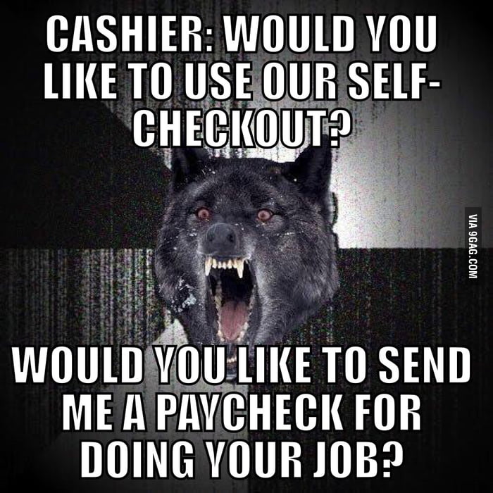 Self-checkout - 9GAG