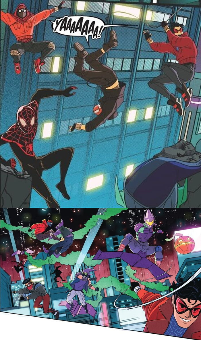 SpiderVerse (Vol 3.) there's a universe where a group of individuals