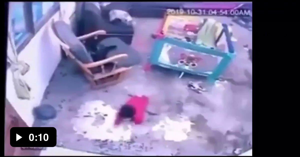 Cat saves baby from falling down the stairs 9GAG