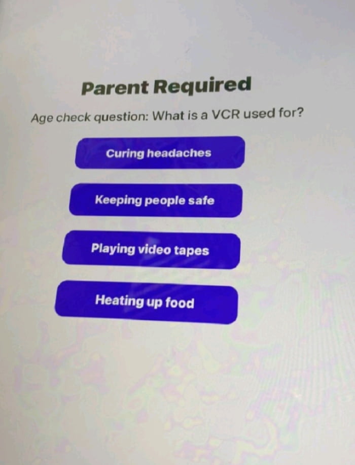 What the hell is a VCR? 9GAG