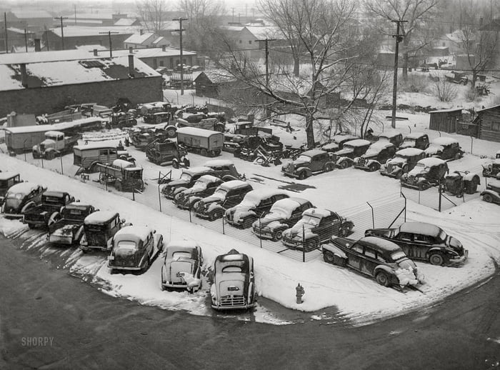 Used Car lot in Lewinston, Montana (1942) - 9GAG