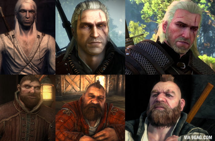 The Evolution of Geralt and Zoltan - 9GAG