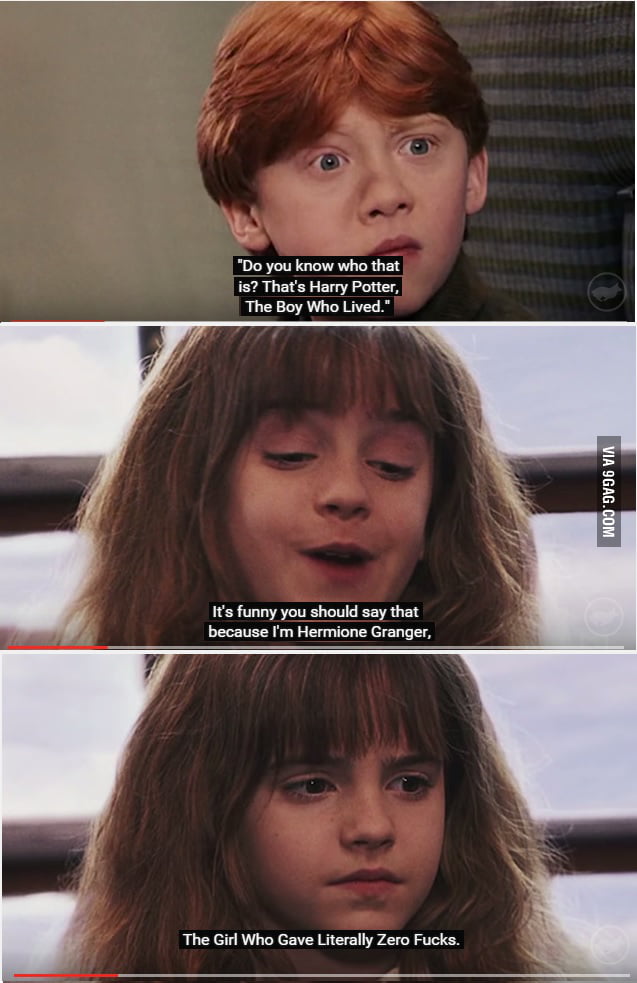 If Hermione Was The Main Character In Harry Potter 9gag 7563