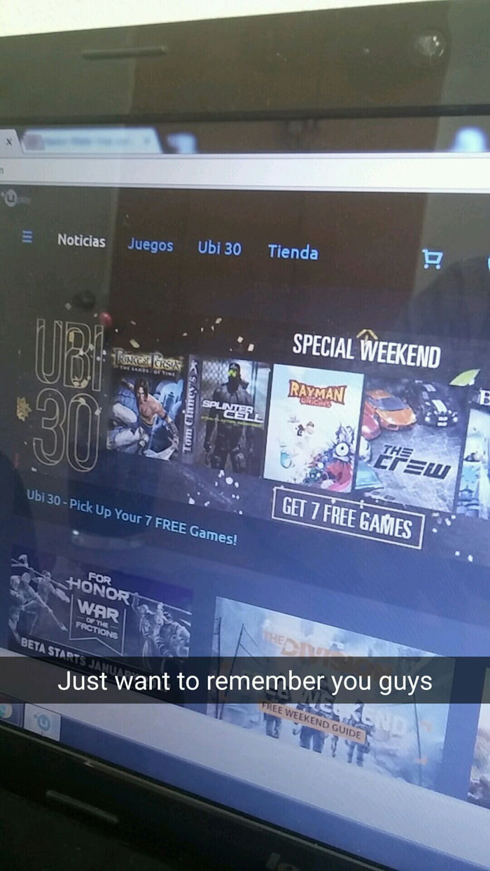There are 7 free games this weekend in UPlay - 9GAG