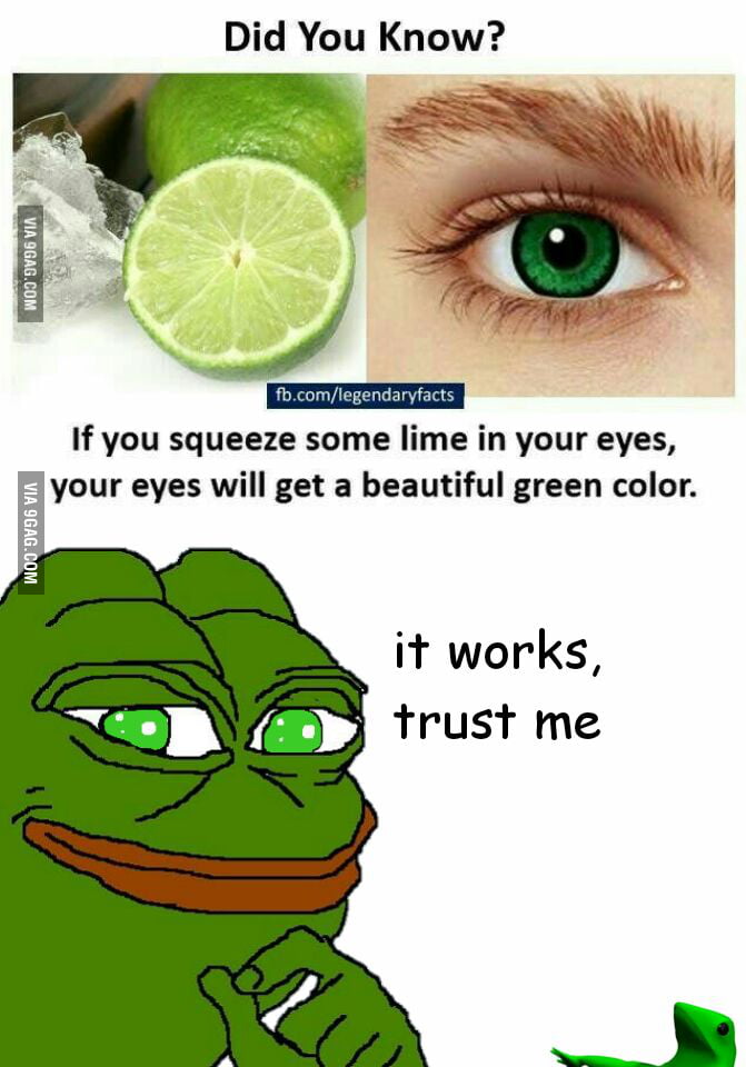 Thats one hell of green-eyed rare pepè - 9GAG