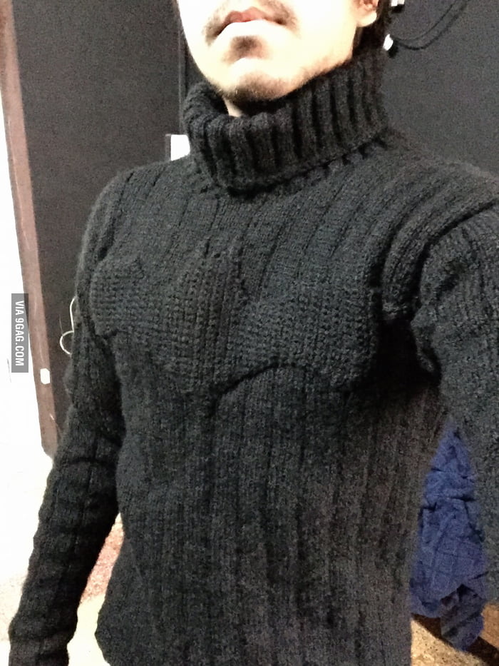 My mom knit this awesome Dark Knight sweater for me. What do you guys