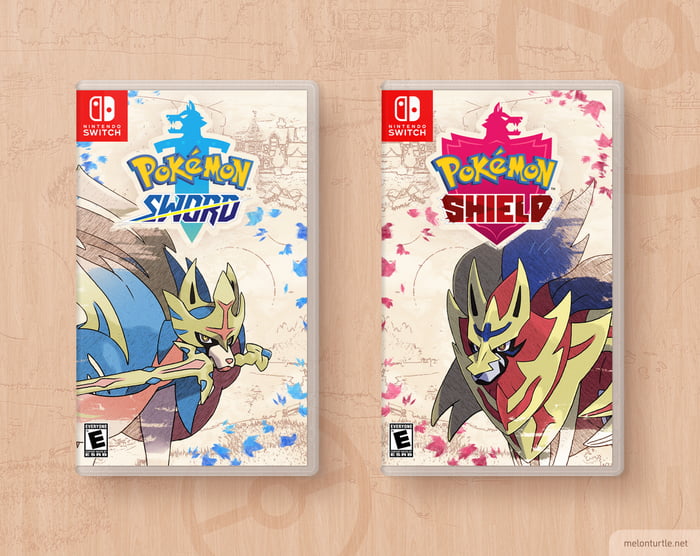 Fan Alternative Box Art Concept - Pokémon Sword & Shield - 9GAG