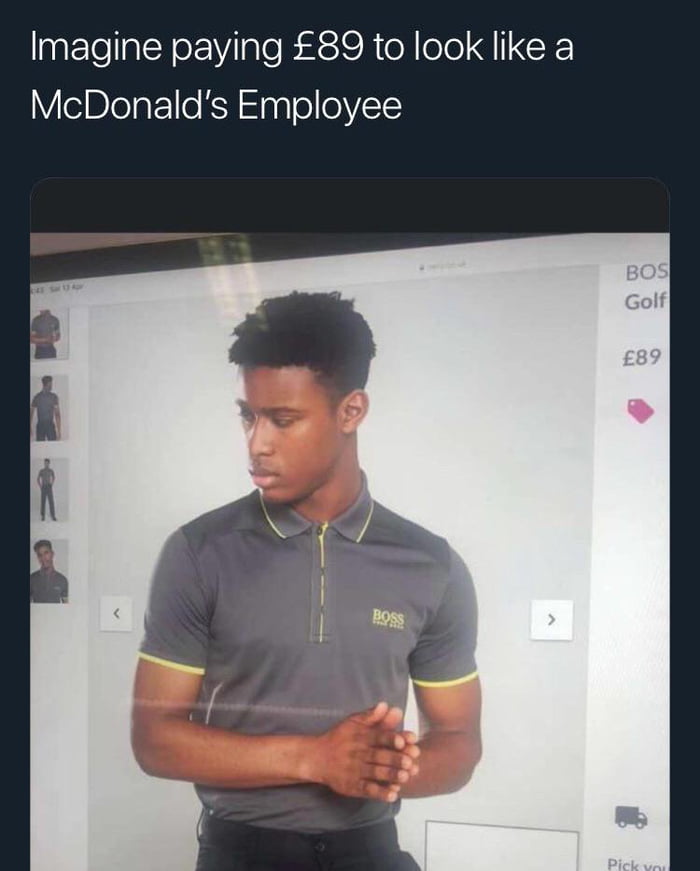 hugo boss mcdonald's polo