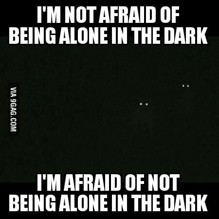 Of being afraid alone being Osho on